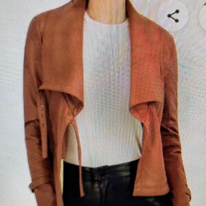 Stylish Brown Leather Jacket for Women